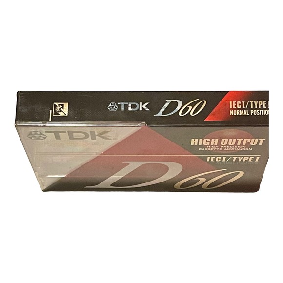 TDK D 60 Blank Audio Cassette Tape High Output Normal Bias - Picture 3 of 3